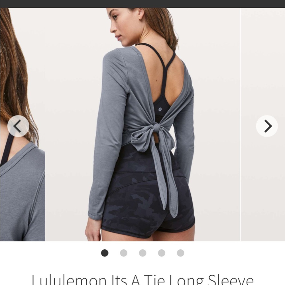 Lululemon It’s a Tie Long Sleeve Top size 4 or 6